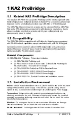 Preview for 4 page of Interlogix Kalatel CBR-PB2-KA2 Product Overview & Installation Manual