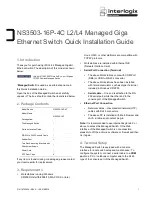 Interlogix NS3503-16P-4C Quick Installation Manual preview