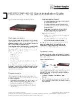 Interlogix NS3702-24P-4S-V2 Quick Installation Manual предпросмотр