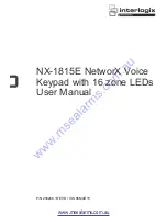 Interlogix NX-1815E User Manual preview