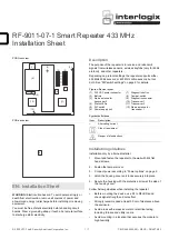 Interlogix RF-9011-07-1 Installation Sheet предпросмотр