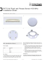 Предварительный просмотр 1 страницы Interlogix RF711I4 Installation Sheet