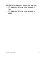 Preview for 5 page of Interlogix TruVision HD-TVI 3MPX Installation Manual
