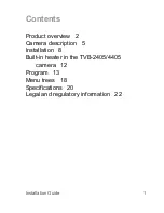 Preview for 3 page of Interlogix TruVision TVB-2404 Installation Manual