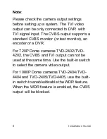 Preview for 8 page of Interlogix TruVision TVD-2404 Installation Manual