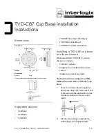 Предварительный просмотр 1 страницы Interlogix TVD-CB7 Installation Instructions