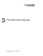 Interlogix TVK-800 User Manual preview