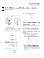 Preview for 1 page of Interlogix TVP-CBB Installation Instructions