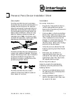 Preview for 1 page of Interlogix TX-4200-01-1 Installation Sheet