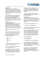 Preview for 1 page of Interlogix TX-C series Installation Instructions