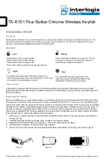 Interlogix TX-E101 Installation Sheet предпросмотр