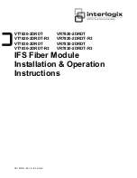 Interlogix VR7820-2DRDT Installation & Operation Instructions preview