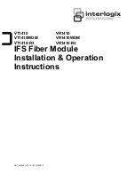 Preview for 1 page of Interlogix VT1410 Installation & Operation Instructions