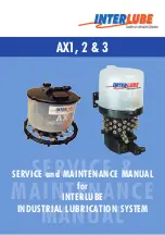 INTERLUBE AX1 Service And Maintenance Manual preview