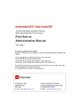 Предварительный просмотр 1 страницы Intermate Intermate 100 Administration Manual