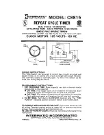 Intermatic C8815 Instructions preview