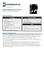 Intermatic DDT40 Installation And Operation Manual preview