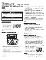 Intermatic DT620CH Series Installation And User Instructions Manual предпросмотр