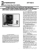 Preview for 1 page of Intermatic ET716CK Owner/Installer Instruction Manual