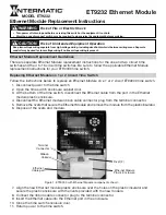 Предварительный просмотр 1 страницы Intermatic ET9232 Replacement Instructions