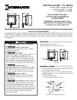 Preview for 1 page of Intermatic FL150MH Installation Instructions