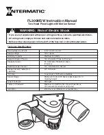 Intermatic FL300MSW Instruction Manual предпросмотр