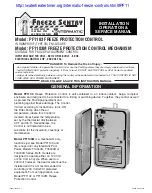 Intermatic FREEZE SENTRY PF1103 Installation, Operation & Service Manual preview