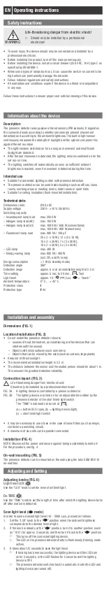 Предварительный просмотр 3 страницы Intermatic Grasslin Talis II P 360-8-1 User Manual