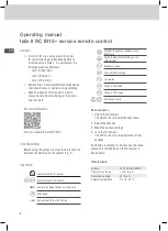 Preview for 4 page of Intermatic GRASSLIN talis II RC IR10 Operating Instructions Manual