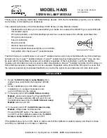 Intermatic HA05 Supplementary Manual preview