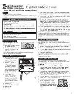 Intermatic HB800 Series Installation And User Instructions Manual preview