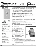 Intermatic inTouch CA3500 Quick Manual preview