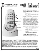 Preview for 2 page of Intermatic InTouch CA5500R User Manual