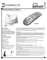 Preview for 3 page of Intermatic InTouch CA5500R User Manual