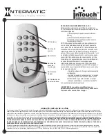 Preview for 4 page of Intermatic InTouch CA5500R User Manual