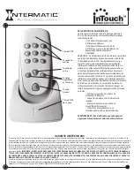 Preview for 6 page of Intermatic InTouch CA5500R User Manual