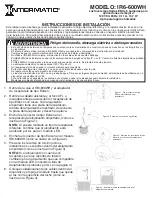 Preview for 2 page of Intermatic IR6-600WH Installation Instructions