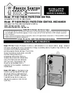 Preview for 1 page of Intermatic PF1102 Installation, Operation & Service Manual