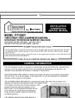 Intermatic PF1202T Installation, Operation & Service Manual preview