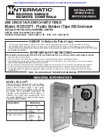 Intermatic RC2000 Series Installation, Operation & Service Manual preview