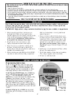 Preview for 2 page of Intermatic RC2163BFE Installation, Operation & Service Manual