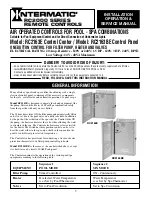 Intermatic RC2163E Installation, Operation & Service Manual preview