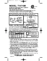 Intermatic T1471BR Supplementary Manual preview