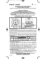 Intermatic T7402B Supplementary Manual предпросмотр