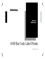 Intermec EasyCoder 4100 User Manual preview