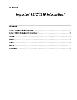 Intermec Sabre 1517 Supplementary Manual preview