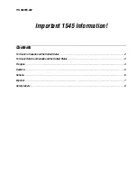 Intermec Sabre 1545 Supplementary Manual preview