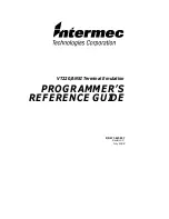 Intermec VT220/ANSI Programmer'S Reference Manual preview