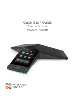 Preview for 1 page of Intermedia Unite Polycom Trio 8500 Quick Start Manual