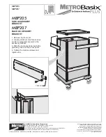 Предварительный просмотр 7 страницы InterMetro Ind. MetroBasix Plus MBA190 Assembly Manual